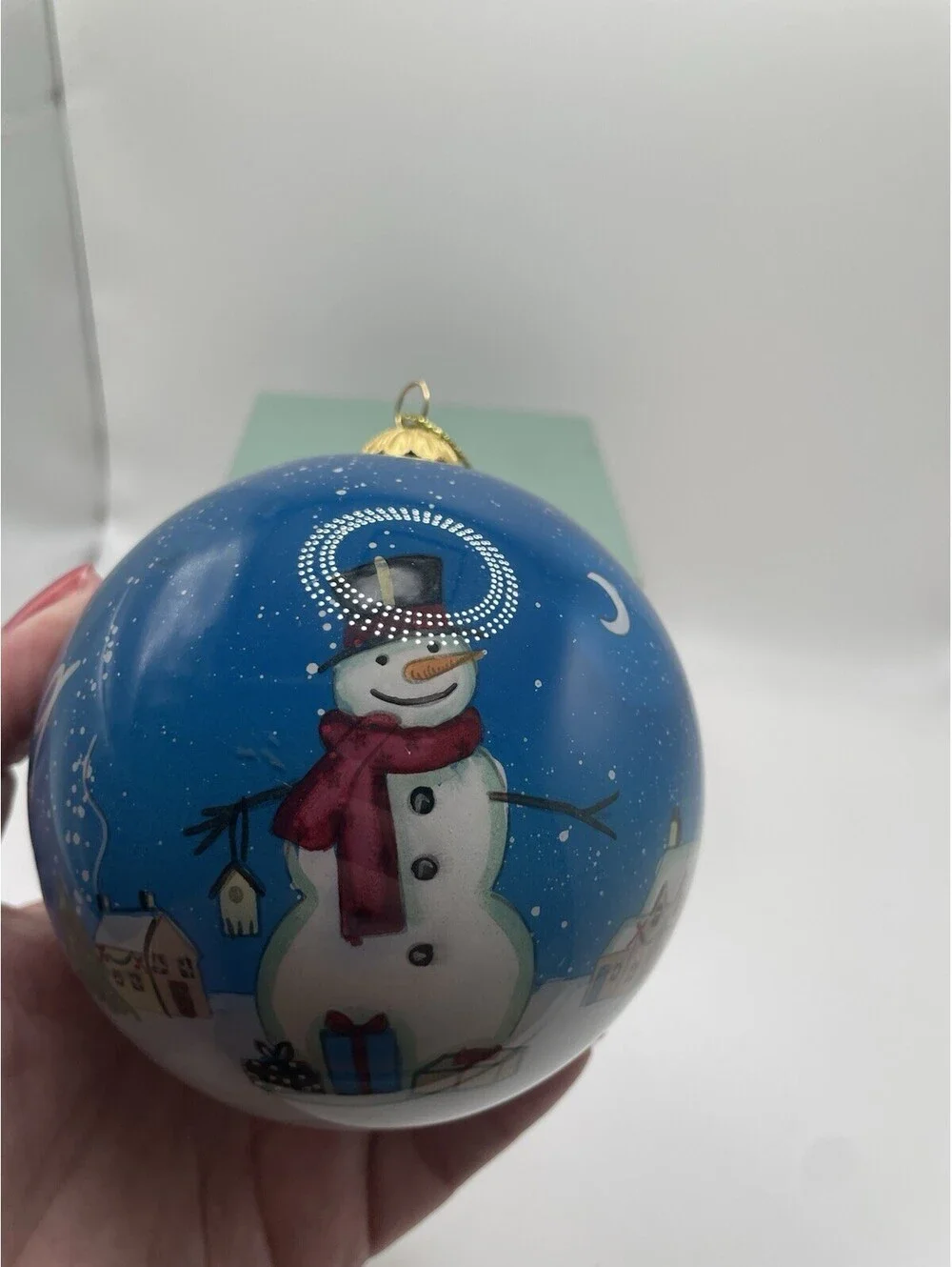 Pier 1 Imports Li Bien 2019 Santa And Reindeer Christmas Ornament with Box